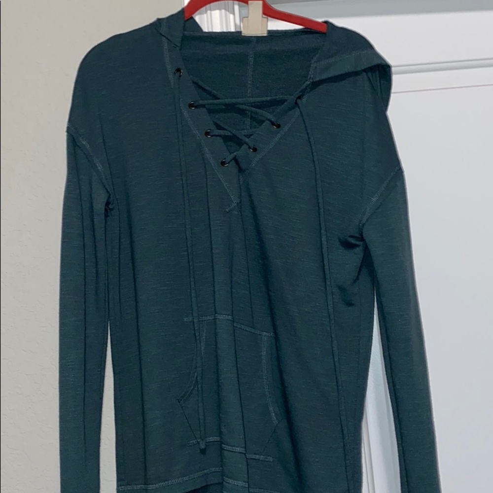 Tie Up Long Sleeve Shirt Sweater